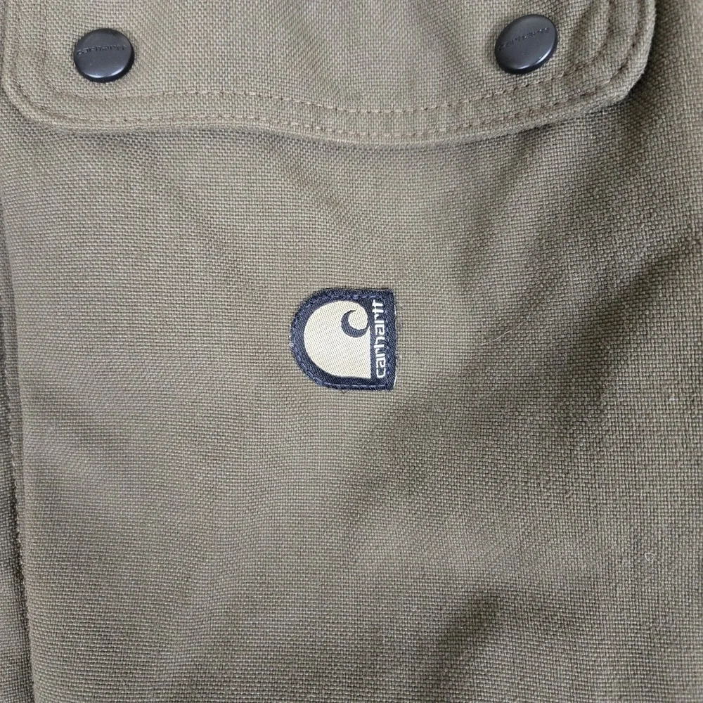 VTG Carhartt Jacket Men XL J70 TMB Brown Workwear Quilted Heavyweight Canvas USA